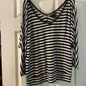 WHBM size XL stripped top